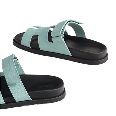 Hermès Chypre sandal 'bleu cristaux'