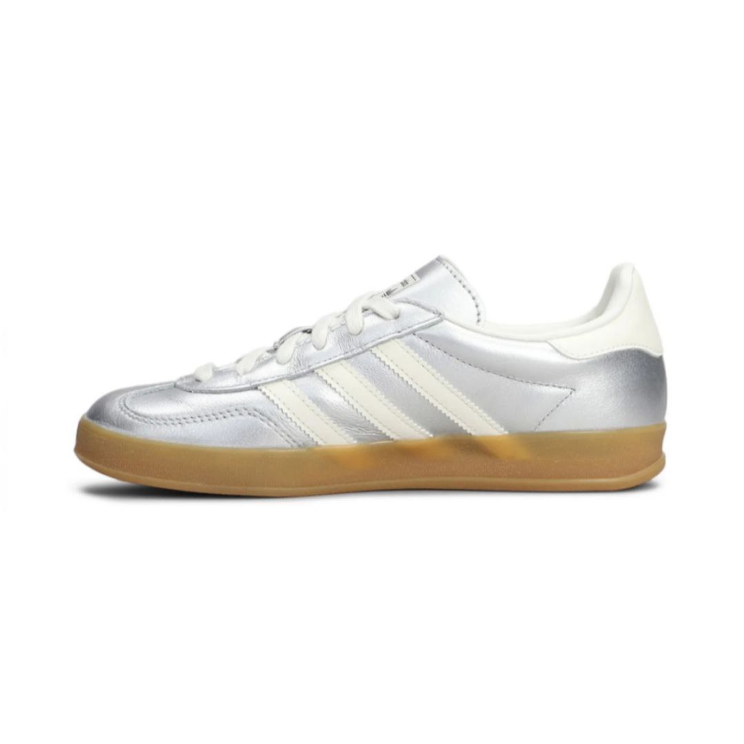 Adidas gazelle indoor metallic silver