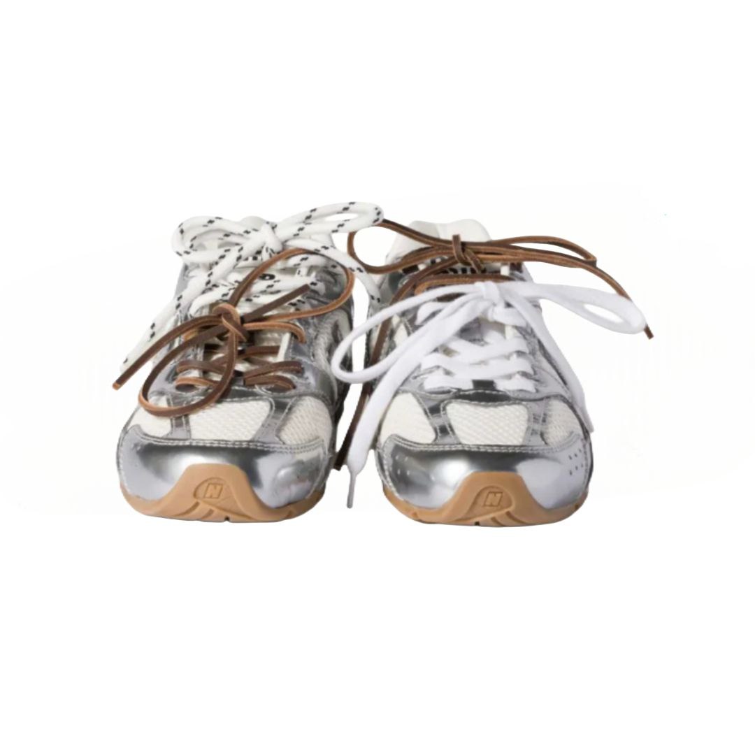 New balance  x miu miu SL metallic silver